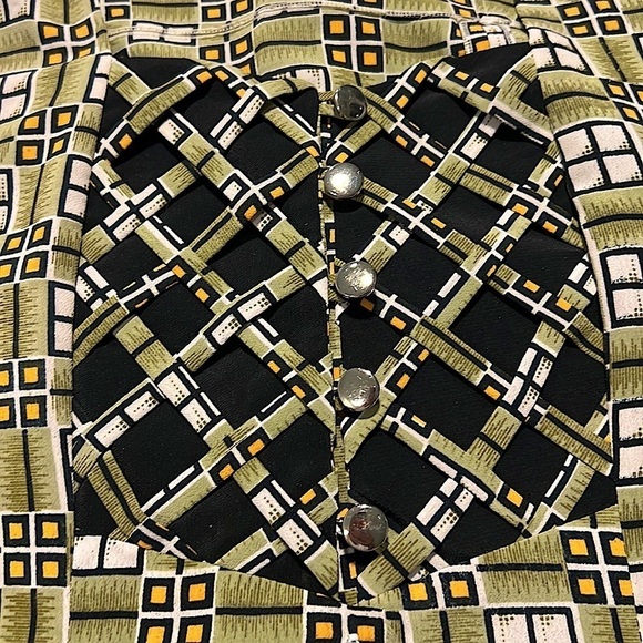 Absolutely Perfect Geo-Design Midi Dress, Twirlable & So Unique, Size XS - Picture 4 of 8